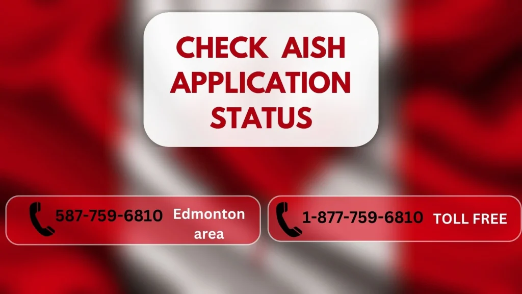 AISH Application status Check toll free number