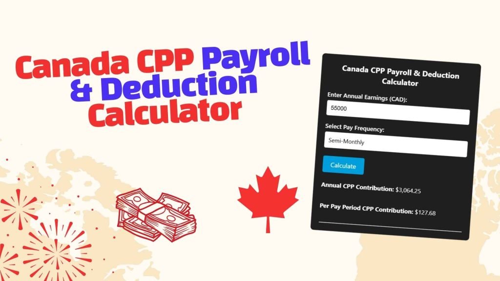 Canada CPP Payroll & Deduction Calculator banner