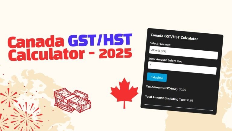 Canada GSTHST Calculator